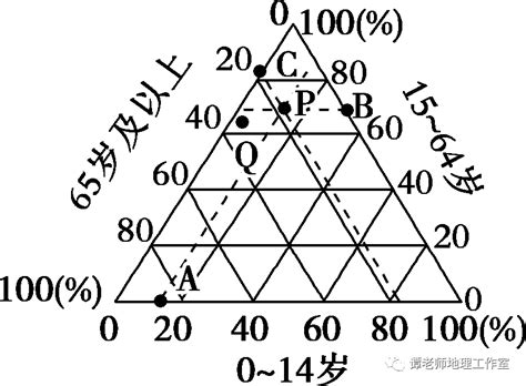 人口比例三角圖|三角形统计图怎么看